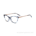 Full Rim Classic weibliche Katze Augen Acetat Brillenrahmen Brillen mit Brillen